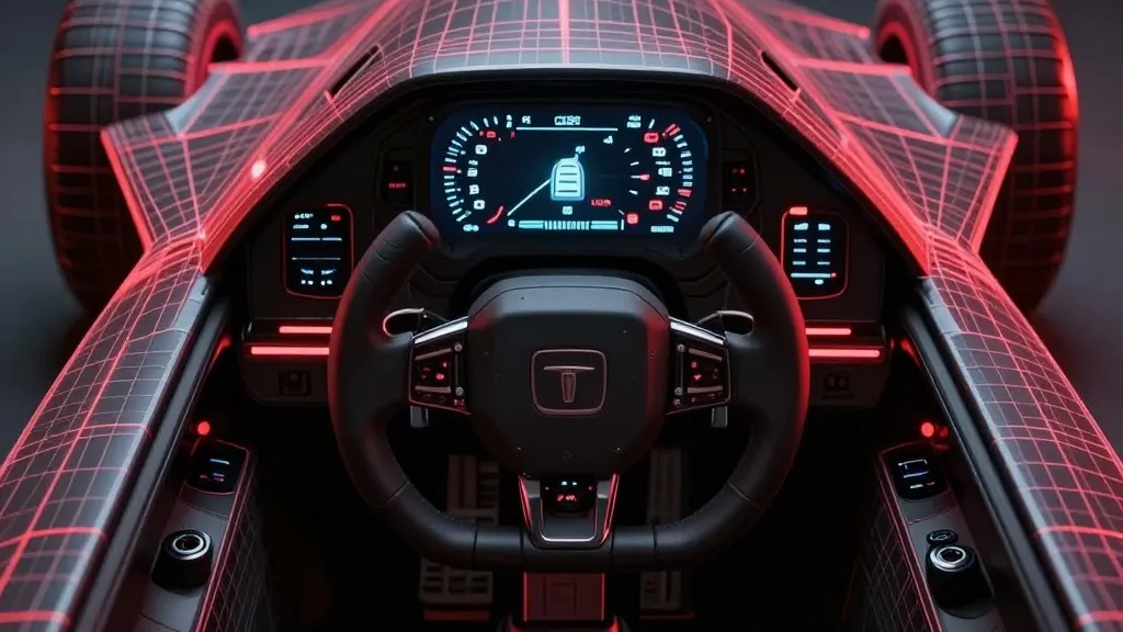 Illustration for: Tesla's Roadster cockpit reveals fighter jet inspiration: What drivers can expect